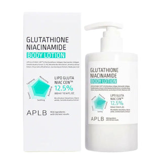 APLB GLUTATHIONE NIACINAMIDE BODY LOTION - Intensyviai drėkinantis ir šviesinantis kūno losjonas 300ML