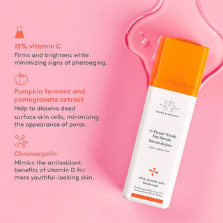Drunk Elephant C-Firma Fresh Day - Stangrinantis ir šviesinantis kremas pažeistai ir senstančiai odai 30ml