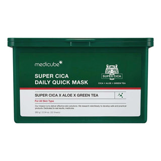 Medicube Super Cica Daily Quick Masks - Veido kaukių dėžutė