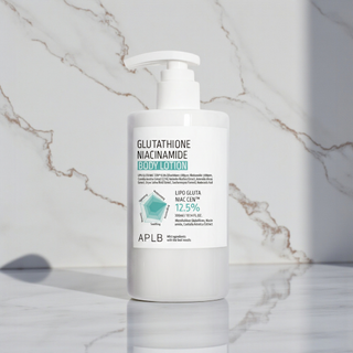 APLB GLUTATHIONE NIACINAMIDE BODY LOTION - Intensyviai drėkinantis ir šviesinantis kūno losjonas 300ML