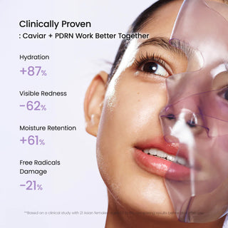 Biodance Rejuvenating Caviar PDRN Real Deep Mask – veido kaukė intensyviam odos atstatymui, stangrinimui ir švytėjimui