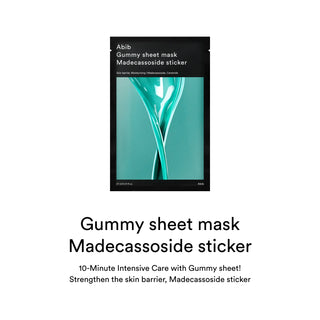 Abib Gummy Sheet Mask Madecassoside - Veido kaukė
