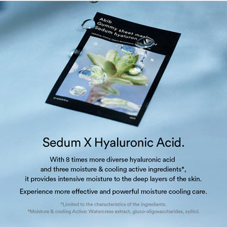 Abib Gummy Sheet Mask Sedum Hyaluron Sticker - drėkinanti ir vėsinanti veido kaukė