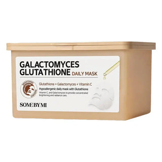 SOME BY MI Galactomyces Glutathione Daily Mask – šviesinanti kasdienė lakštinė kaukė su galaktomisiu ir glutationu