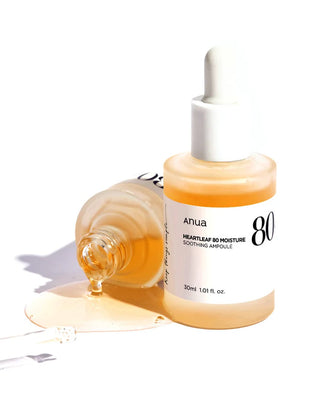 ANUA Heartleaf 80% Soothing Ampoule - Drėkinantis ir raminantis serumas su pantenoliu 30ml