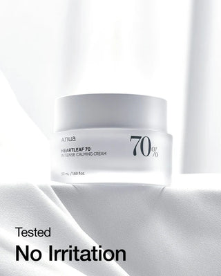 Anua Heartleaf 70% Intense Calming Cream - Oda raminantis ir maitinantis kremas 50ml