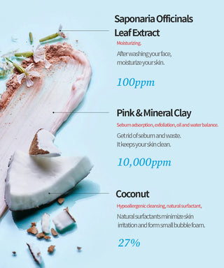 TOCOBO Coconut Clay Cleansing Foam - Veido prausiklis 150ml