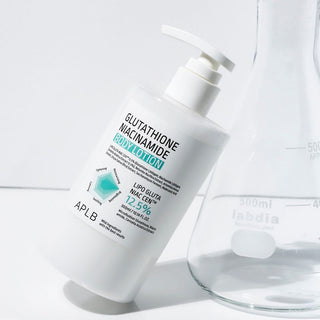 APLB GLUTATHIONE NIACINAMIDE BODY LOTION - Intensyviai drėkinantis ir šviesinantis kūno losjonas 300ML