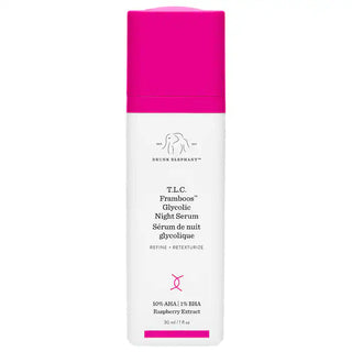 Drunk Elephant T.L.C. Framboos Glycolic Night Serum - Atstatomasis naktinis serumas 30ml